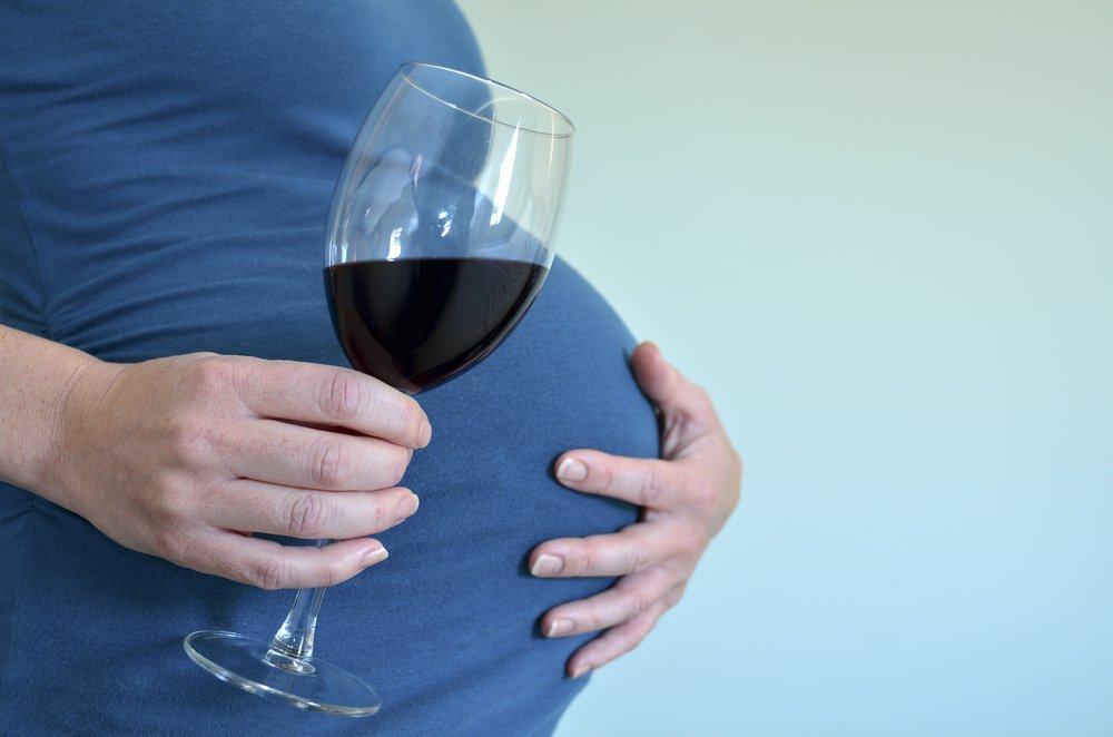 शराब, जबकि गर्भवती