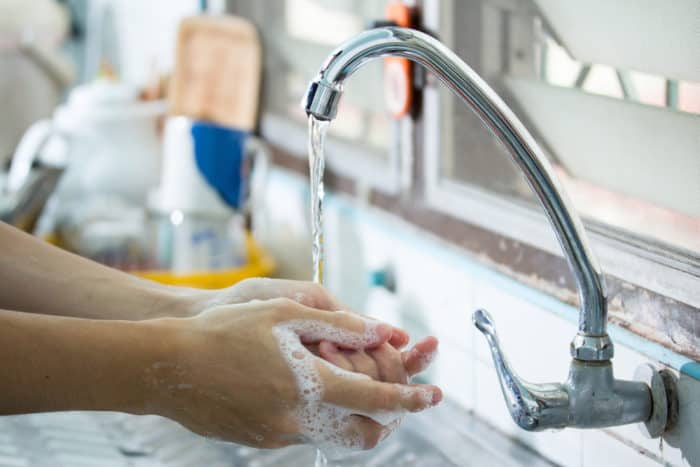 एंटीसेप्टिक हाथ धोने वाला साबुन