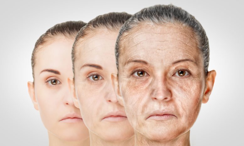 त्वचा की उम्र बढ़ने के संकेत